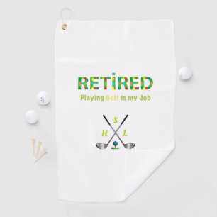 Monogramme personnalisé de serviette de golf - Dev