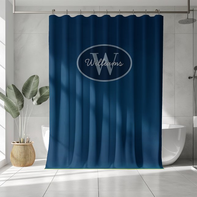 Monogramme personnalisé Douche rideaux Salle de ba (Créateur téléchargé)