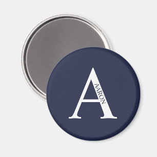 Monogramme personnalisé et aimant de nom