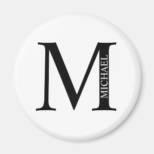 Monogramme personnalisé et aimant de nom