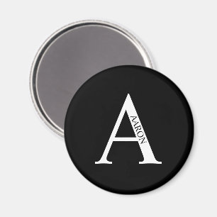 Monogramme personnalisé et aimant de nom