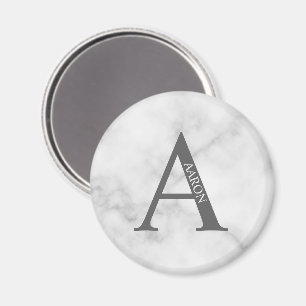 Monogramme personnalisé et aimant de nom
