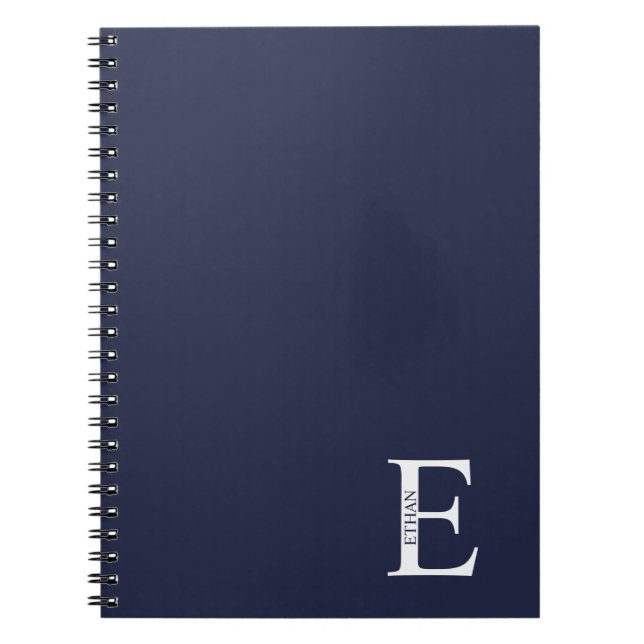 Monogramme personnalisé et Carnet de nom (Devant)