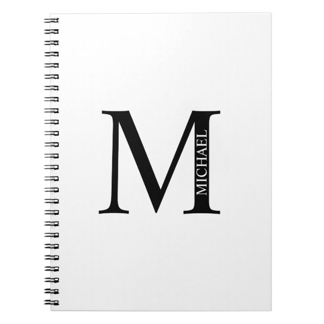 Monogramme personnalisé et Carnet de nom (Devant)
