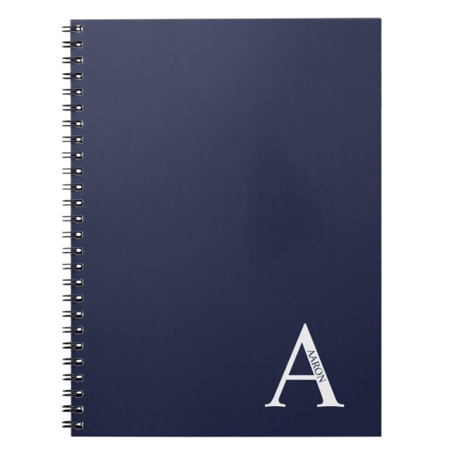 Monogramme personnalisé et Carnet de nom (Devant)