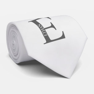 Monogramme personnalisé et Cravate de nom
