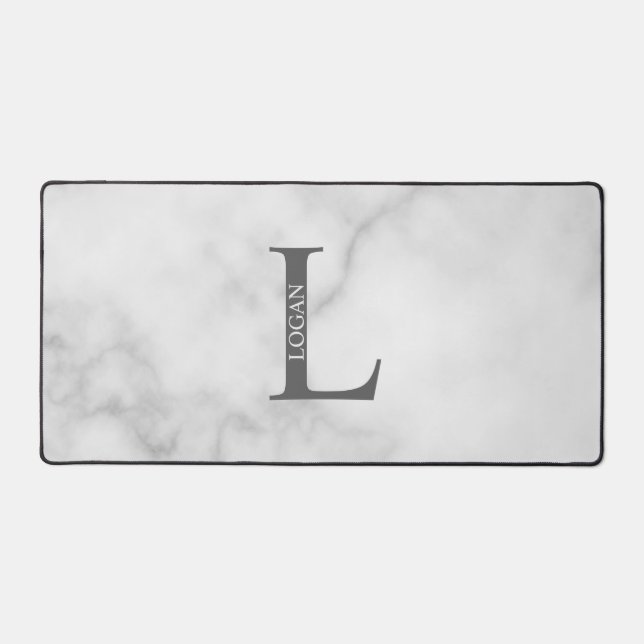 Monogramme personnalisé et panier de souris de nom (Recto)