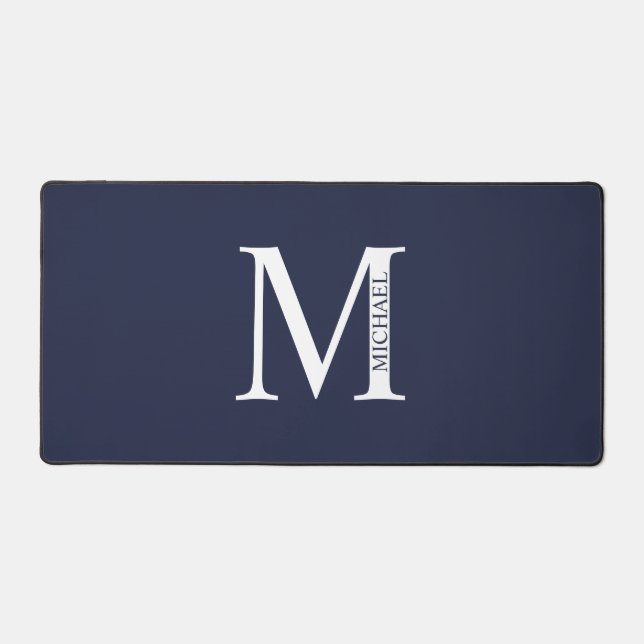 Monogramme personnalisé et panier de souris de nom (Recto)