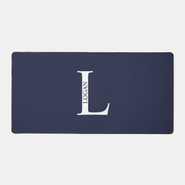 Monogramme personnalisé et panier de souris de nom (Recto)