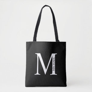 Monogramme personnalisé et Sac fourre-tout de nom