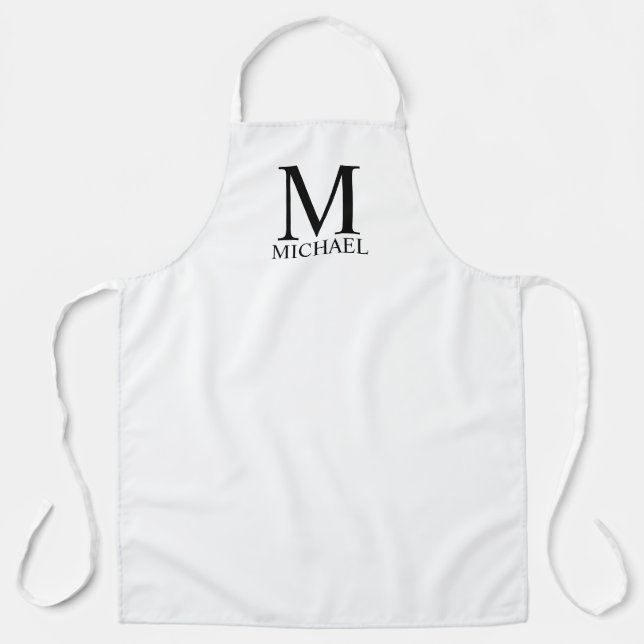 Monogramme personnalisé et tablier de nom (Recto)