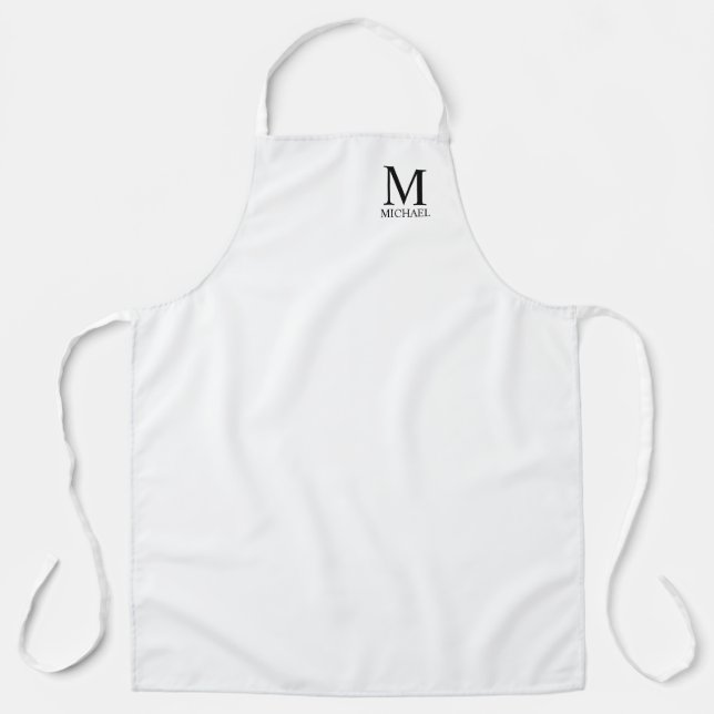 Monogramme personnalisé et tablier de nom (Recto)
