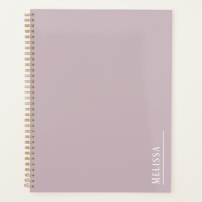 monogramme personnalisé, mauve moderne (Devant)