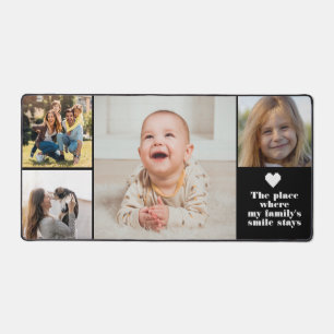 Monogramme personnalisé moderne 4 photos et texte