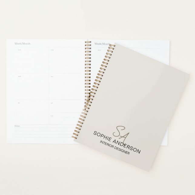 Monogramme personnalisé moderne pour entreprise pr (Devant avec enveloppe)