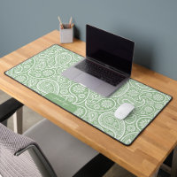 Monogramme personnalisé motif Sage Green paisley