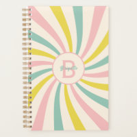 monogramme personnalisé, rétro 'Lollypop Vibes'