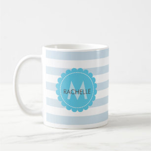 Monogramme, personnalisé, tasse personnalisée avec