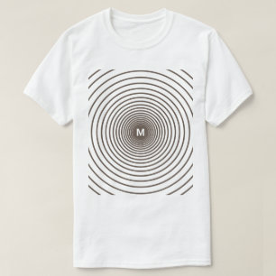 Monogramme personnalisé Votre T-Shirt rayé