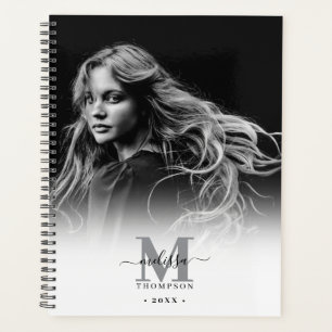 Monogramme Photo Noir Blanc Calendrier Artiste