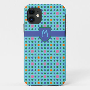Monogramme Pois Personnalisé iPhone 5 Coque Xtreme