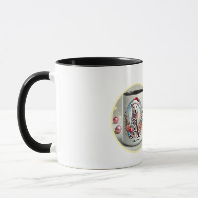 Monogramme polaire Bejar 'A' Mug classique, 11 oz (Gauche)