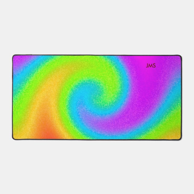 Monogramme Psychedélique Yin & Yang Desk Mat (Recto)