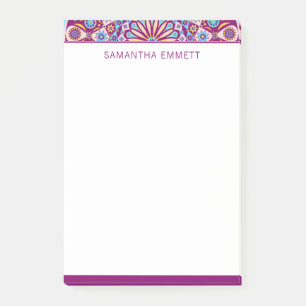 Monogramme Purple Mandala Colorful Post-it® Notes