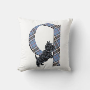 Monogramme Q Coussin Scottish Terrier