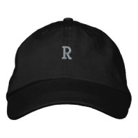 Monogramme "R" Initiale personnalisée Casquettes C