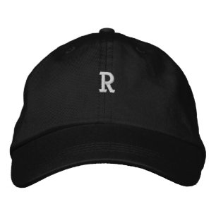 Monogramme "R" Logo initial Casquettes brodés