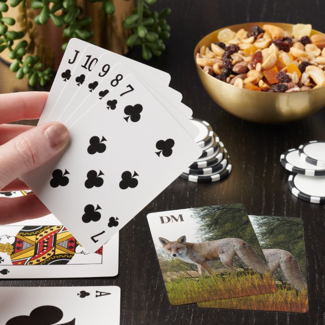 Monogramme Red Fox Classic Cartes de Jeu (In Situ)