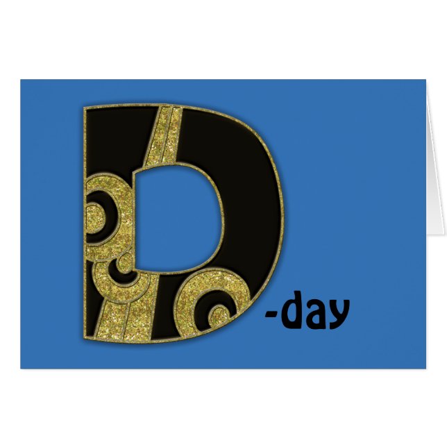 monogramme rétro - D (Devant horizontal)