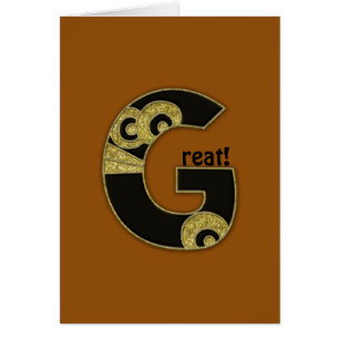 monogramme rétro - G