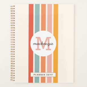 Monogramme Retro Grandes Colorées Personnalisées