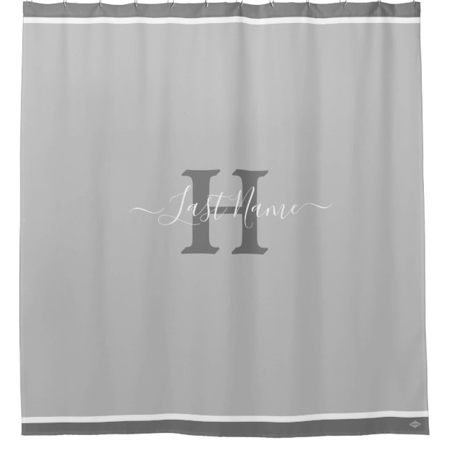 Monogramme rideau de douche HAMbyWG (Devant)