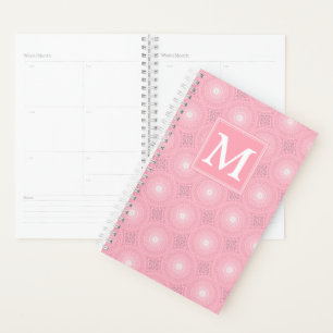 Monogramme rose cercles motif