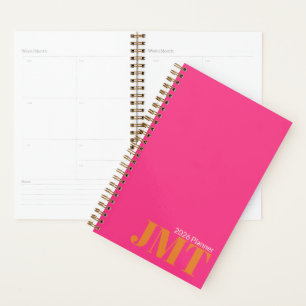 Monogramme rose et orange clair 2026