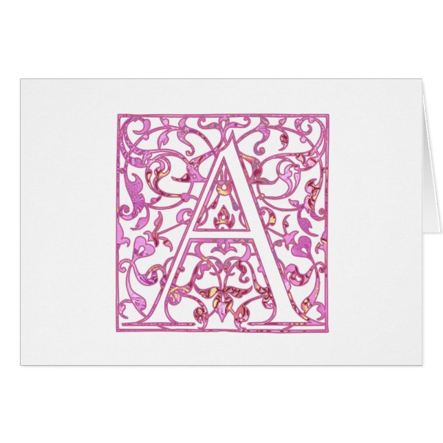 Monogramme rose filigrane (Devant horizontal)