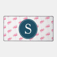 Monogramme rose Flamant rose mou