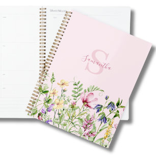 Monogramme rose Floral