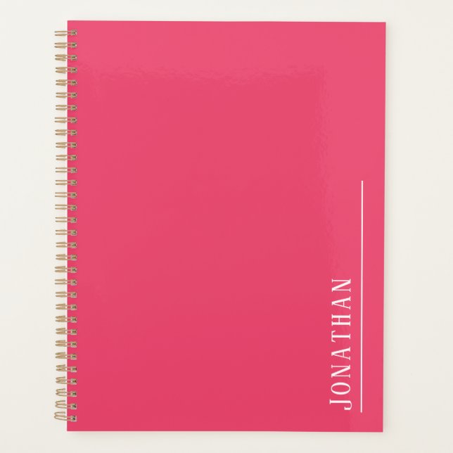 Monogramme rose minimaliste (Devant)