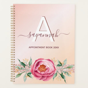 Monogramme rose or rose parties scintillant nomina