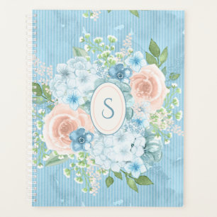 Monogramme rose rustique Floral Shabby Chic