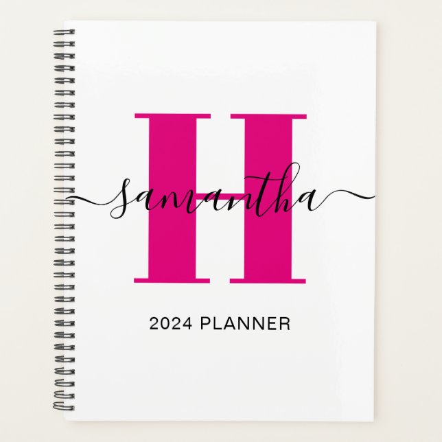Monogramme rose vif féminin (Devant)