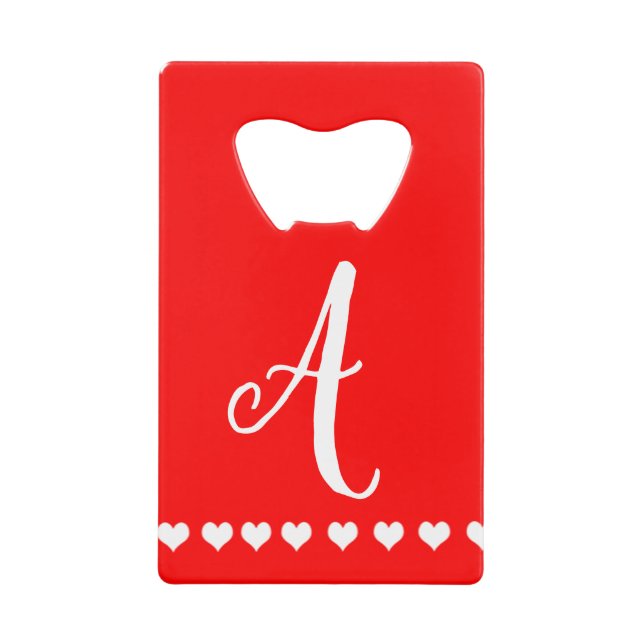 Monogramme rouge et blanc initial (Devant)