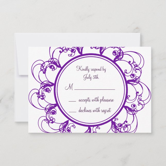 Monogramme RSVP (violet) (Devant)