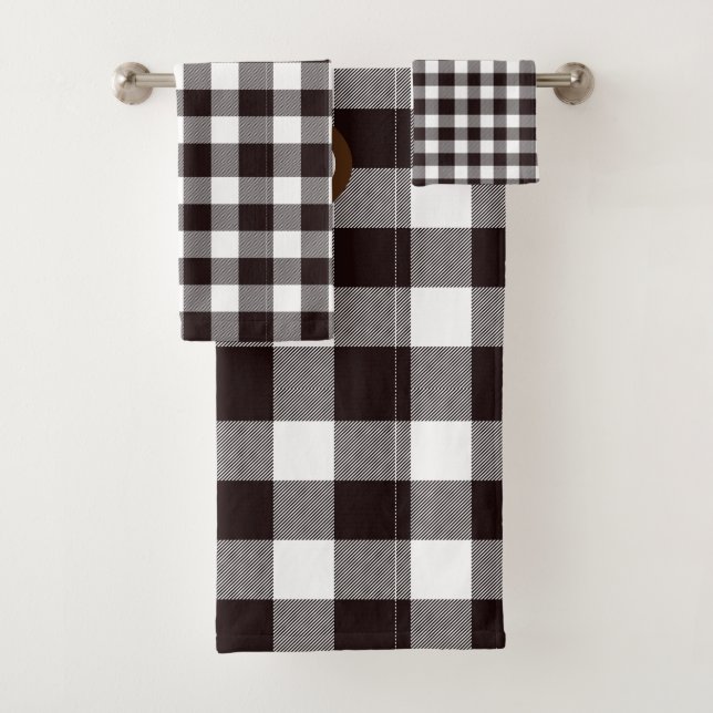 Monogramme Rustique Chic Plaid (En situation)