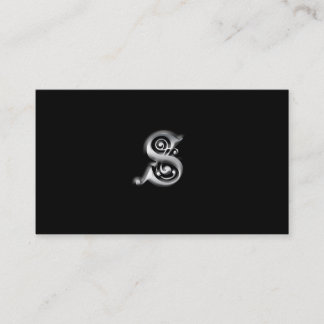 Monogramme S cartes de visite