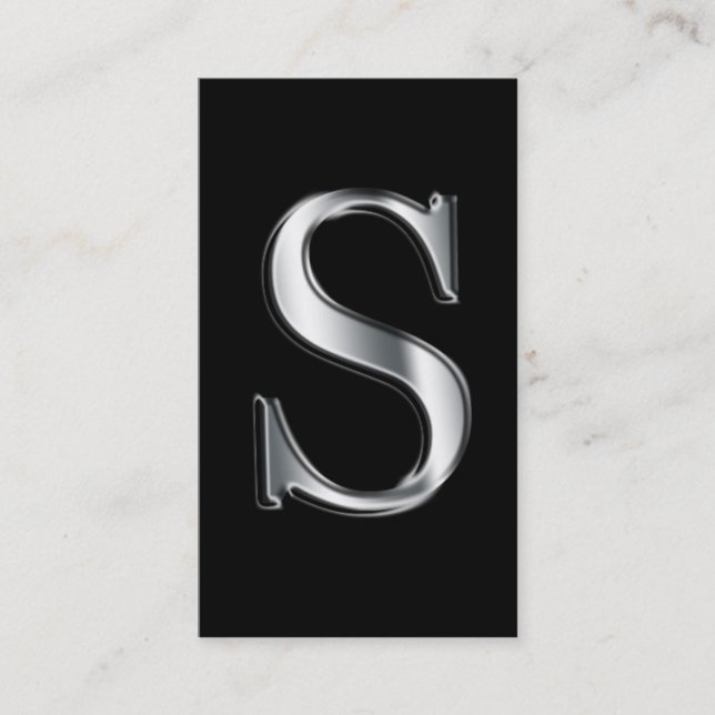 Monogramme S cartes de visite (Devant)